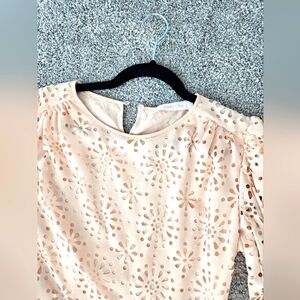 Chicwish light Peach Eyelet dress